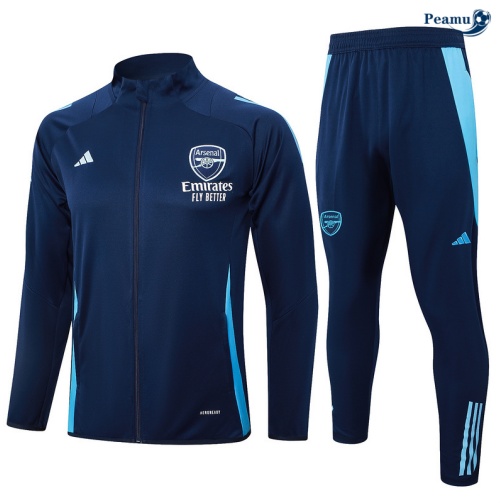 Nuovo Tuta Calcio giacca Arsenal blu marino 2024-2025