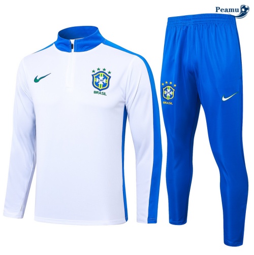 Fornire Tuta Calcio Brasile bianco 2024-2025
