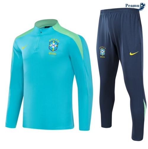 Promozionale Tuta Calcio Brasile édition spéciale blu 2024-2025