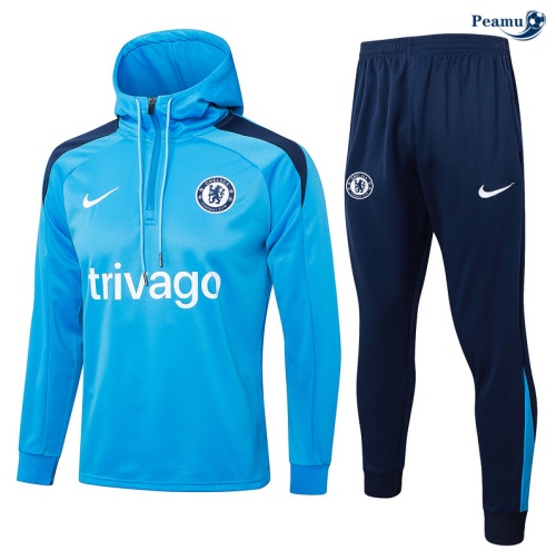 Shopping Tuta Calcio - Felpa con cappuccio Chelsea blu 2024-2025