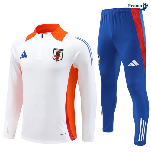 Nuove Tuta Calcio Giappone bianco 2024-2025
