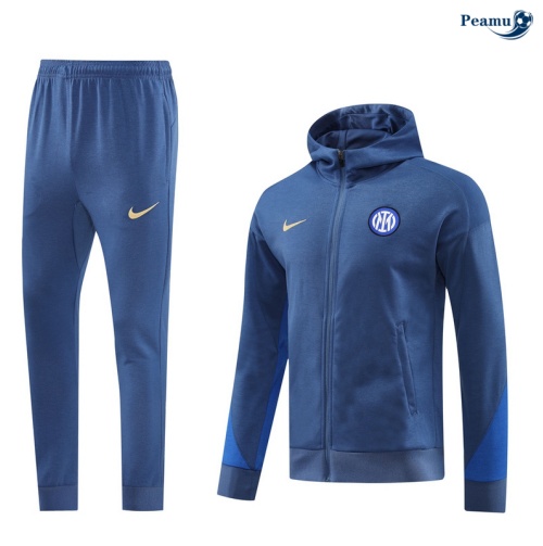 Promozionale Tuta Calcio - Felpa con cappuccio Inter Milan azzurro 2024-2025