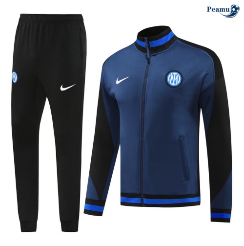 Acquistare Tuta Calcio giacca Inter Milan blu marino 2024-2025