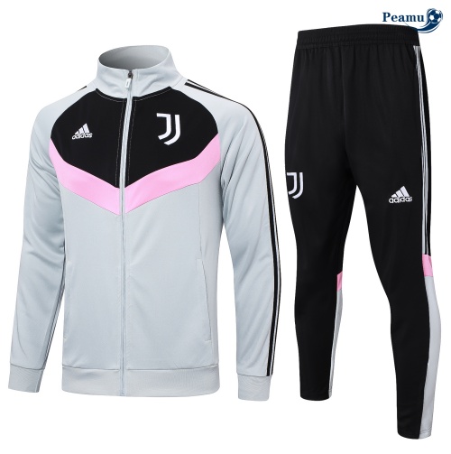 Nuovo Tuta Calcio giacca Juventus grigio claro 2024-2025