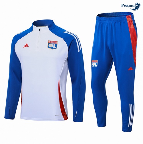 Collezione Tuta Calcio Lyon bianco 2024-2025