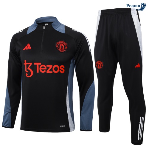 Fornire Tuta Calcio Manchester United nero 2024-2025