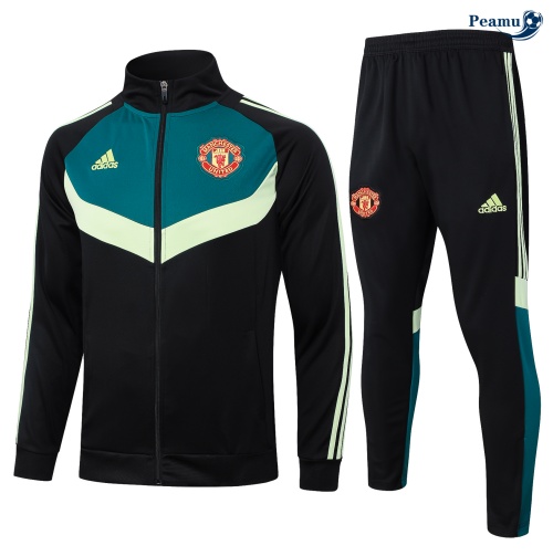Nuove Tuta Calcio giacca Manchester United nero 2024-2025