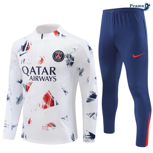 Collezione Tuta Calcio PSG bianco 2024-2025