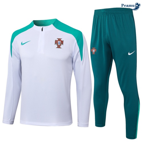 Saldi Tuta Calcio Portogallo bianco 2024-2025