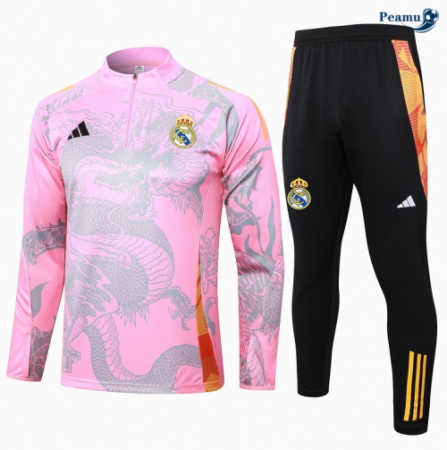 Vendita Tuta Calcio Real Madrid rosa 2024-2025