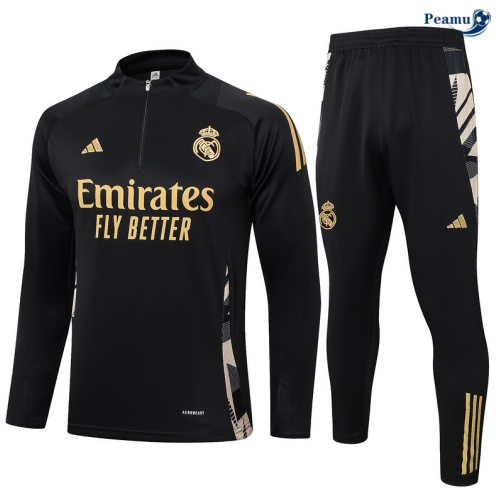 Fornire Tuta Calcio Real Madrid nero 2024-2025