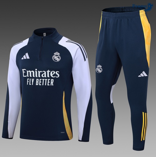 Collezione Tuta Calcio Real Madrid blu marino 2024-2025