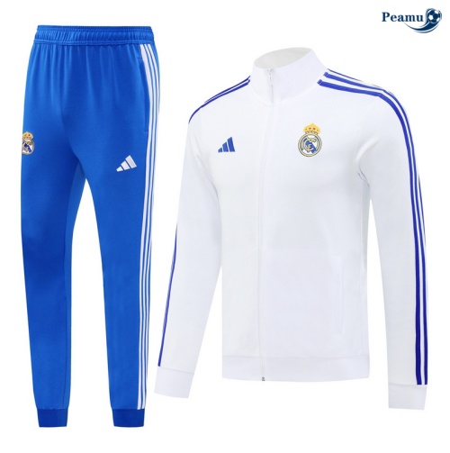 Nuovo Tuta Calcio giacca Real Madrid bianco 2024-2025