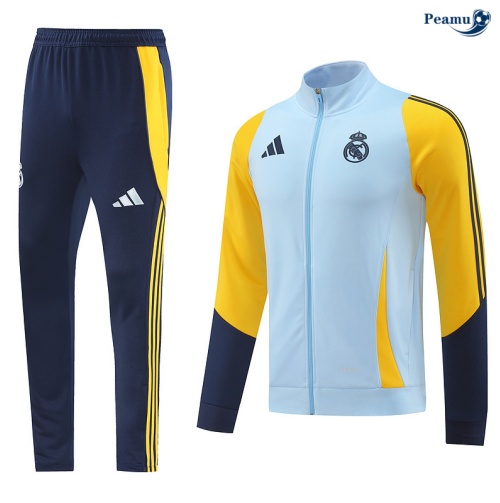 Vendita Tuta Calcio giacca Real Madrid azzurro 2024-2025