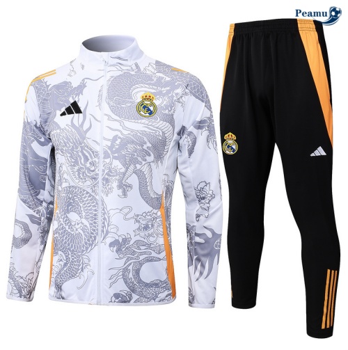 Acquista Tuta Calcio giacca Real Madrid bianco 2024-2025
