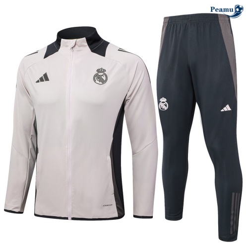 Vendere Tuta Calcio giacca Real Madrid grigio claro 2024-2025