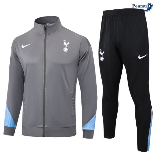 Vendita Tuta Calcio giacca Tottenham Hotspur grigio scuro 2024-2025