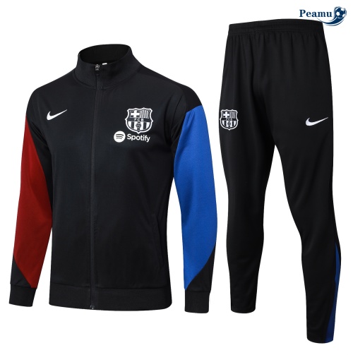 Nuovo Tuta Calcio giacca Bambino Barcellona nero 2024-2025