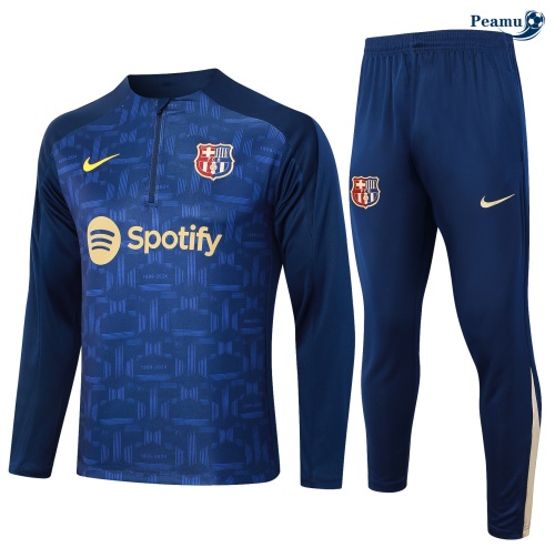 Acquista Tuta Calcio Bambino Barcellona blu marino 2024-2025