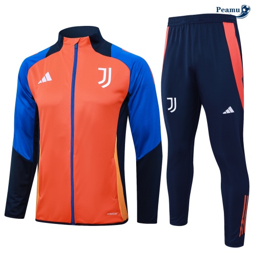 Nuove Tuta Calcio giacca Bambino Juventus colore arancione 2024-2025