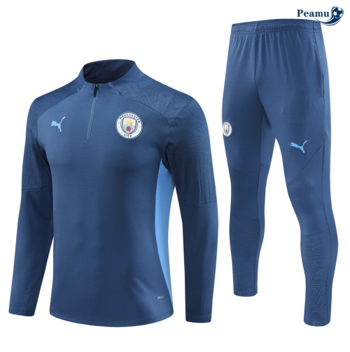 Creare Tuta Calcio Bambino Manchester City blu marino 2024-2025