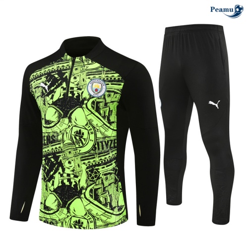 Acquistare Tuta Calcio Bambino Manchester City verde 2024-2025