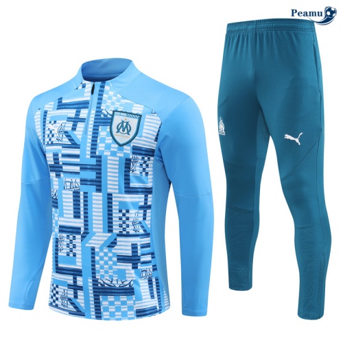 Negozio Tuta Calcio giacca Bambino Marsiglia azzurro 2024-2025