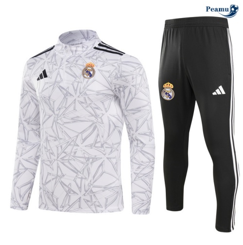 Sconto Tuta Calcio Bambino Real Madrid bianco 2024-2025