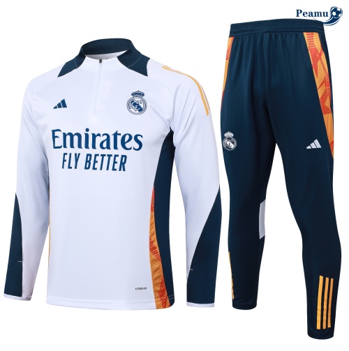 Collezione Tuta Calcio Bambino Real Madrid bianco 2024-2025