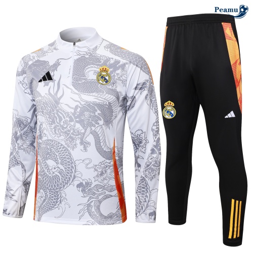 Scelta Tuta Calcio Bambino Real Madrid bianco 2024-2025