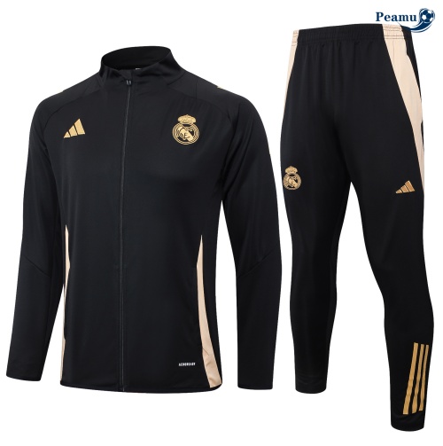 Nuove Tuta Calcio giacca Bambino Real Madrid nero 2024-2025