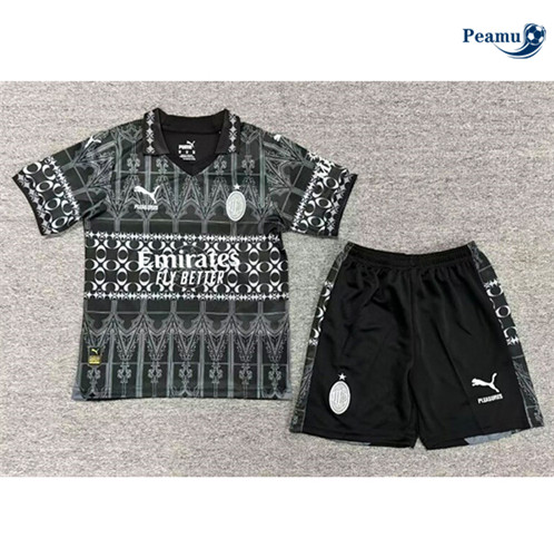 Vendere Maglia Calcio AC Milan Bambino 4th nero 2023-2024