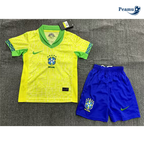 Acquista Maglia Calcio Brasile Bambino Prima 2024-2025