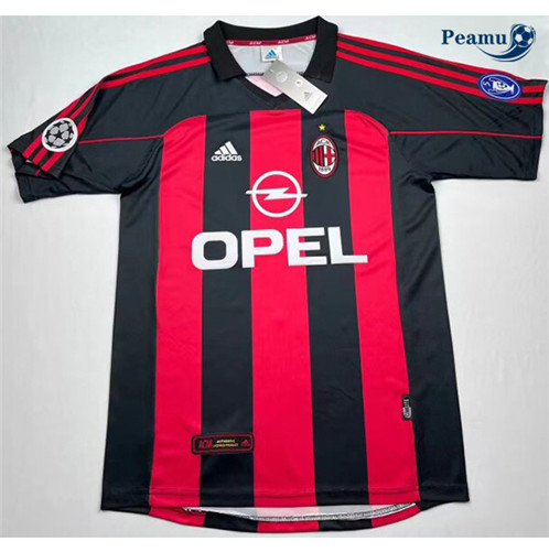 Nuovo Classico Maglie Calcio AC Milan Prima 2000-01