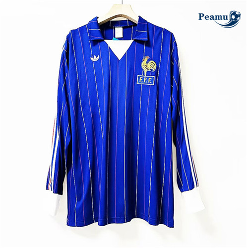 Nuove Classico Maglie Calcio Francia Prima Manica lunga 1980-82