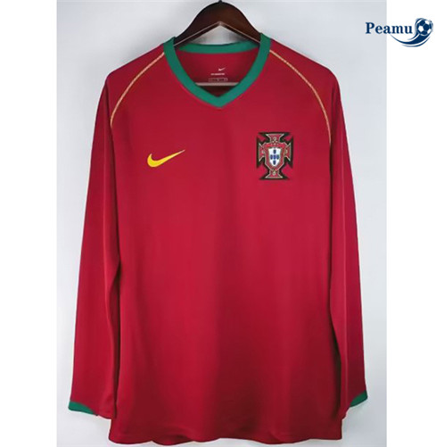 Prezzo Classico Maglie Calcio Portogallo Prima Manica lunga 2006