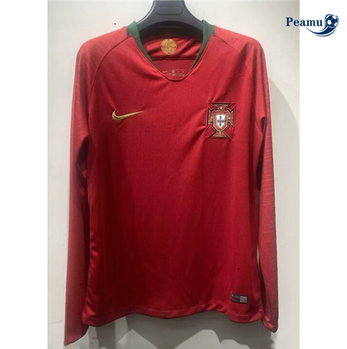 Collezione Classico Maglie Calcio Portogallo Prima Manica lunga 2018