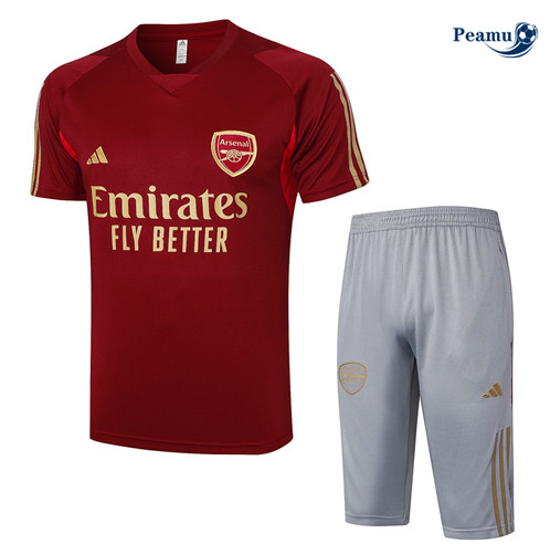 Fornire Maglia Calcio Arsenal + Pantaloncini profondo rosso 2024-2025