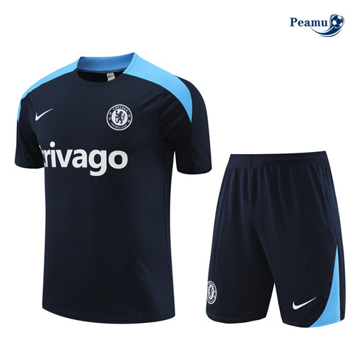 Prezzo Maglia Calcio Chelsea Bambino + Pantaloncini blu navy 2024-2025-2024-2025
