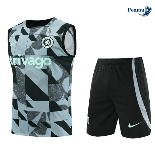 Nuovo Maglia Calcio Chelsea Canotta + Pantaloncini azzurro 2024-2025