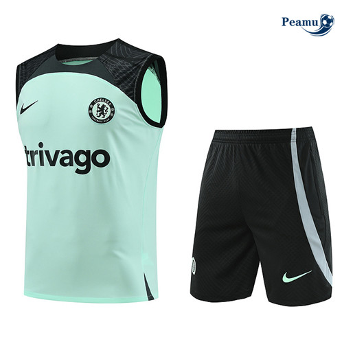 Vendita Maglia Calcio Chelsea Canotta + Pantaloncini verde 2024-2025