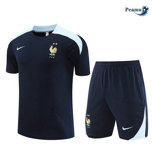 Fornire Maglia Calcio Francia Bambino + Pantaloncini Blu reale 2024-2025-2024-2025
