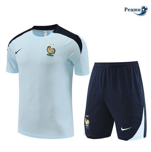 Shopping Maglia Calcio Francia + Pantaloncini azzurro 2024-2025-2024-2025