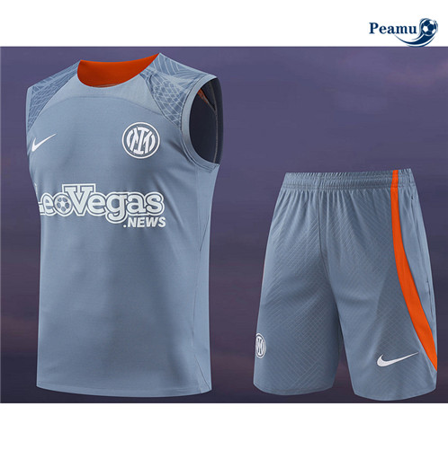 Promozionale Maglia Calcio Inter Milan Canotta + Pantaloncini grigio 2024-2025