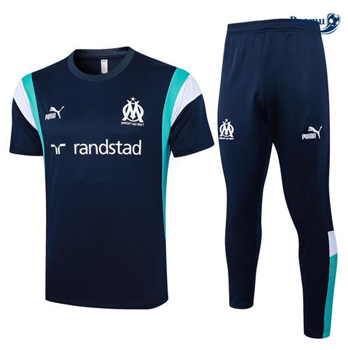Vendita Maglia Calcio Marsiglia Polo + Pantaloncini Blu reale 2024-2025
