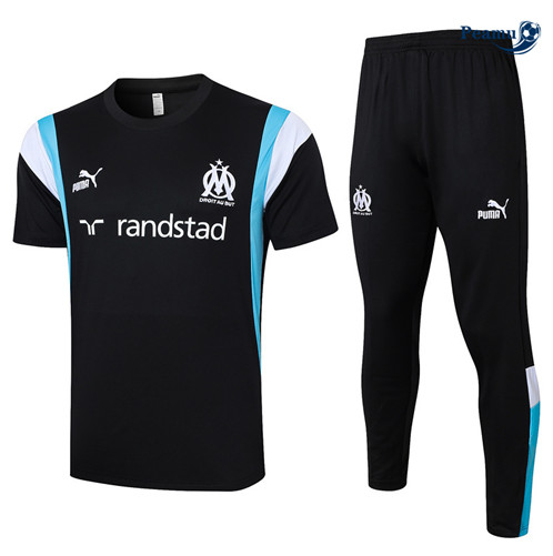 Saldi Maglia Calcio Marsiglia Polo + Pantaloncini Nero 2024-2025