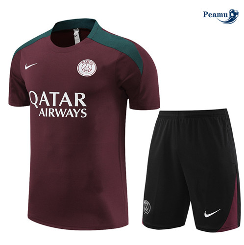 Scelta Maglia Calcio Paris PSG + Pantaloncini carminio 2024-2025-2024-2025