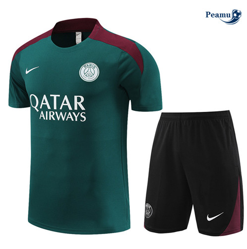 Acquista Maglia Calcio Paris PSG + Pantaloncini verde 2024-2025-2024-2025