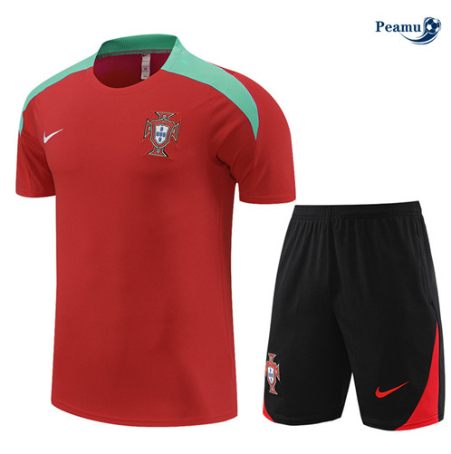 Creare Maglia Calcio Portogallo + Pantaloncini rossetto 2024-2025-2024-2025