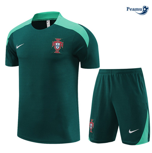 Comperare Maglia Calcio Portogallo + Pantaloncini verde 2024-2025-2024-2025